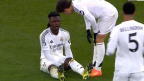 Eduardo Camavinga est sorti sur blessure peu avant l’heure de jeu, ce mercredi lors du match de Ligue des champions entre le Real Madrid et Liverpool -le 27/11/2024