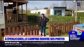 Reconstruction après les inondations: le camping d'Éperlecques rouvre ses portes 