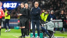Franck Haise lors de PSG-Nice, le 25 avril 2025