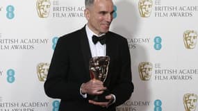 L'acteur Daniel Day-Lewis remporté le Bafta britannique du meilleur acteur pour le rôle-titre du film "Lincoln" du réalisateur Steven Spielberg, le 10 février 2013