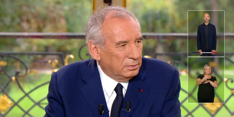 François Bayrou, le 31 août 2025, lors d'une interview à Matignon.