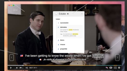 Fleex propose un système de double sous-titrage. Fleex propose un système de double sous-titrage.
