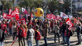 La manifestation contre la réforme des retraites le jeudi 13 avril 2023 à Toulon.