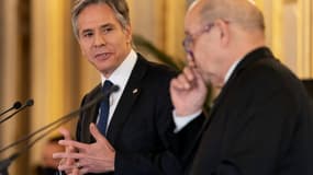 Anthony Blinken, lors de son premier voyage à Paris