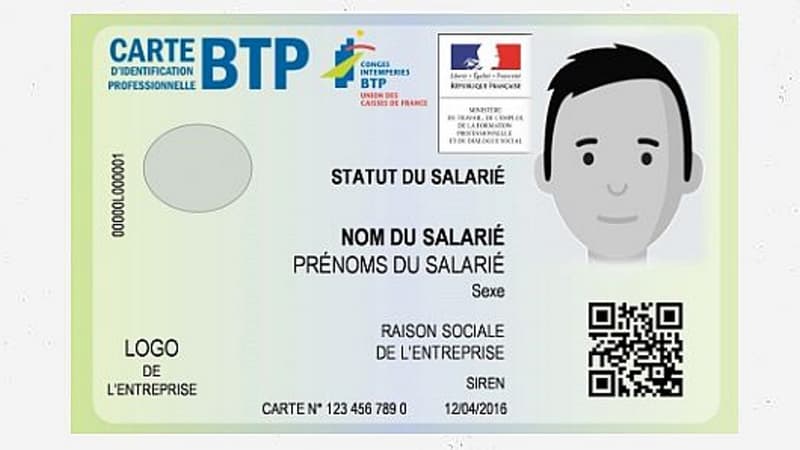 Le gouvernement lance la carte d'identification professionnelle dans le secteur du BTP. 