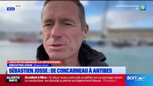 "Arriver à Antibes, c'est hyper agréable": Sébastien Josse s'apprête à prendre le départ de la Finistère Atlantique