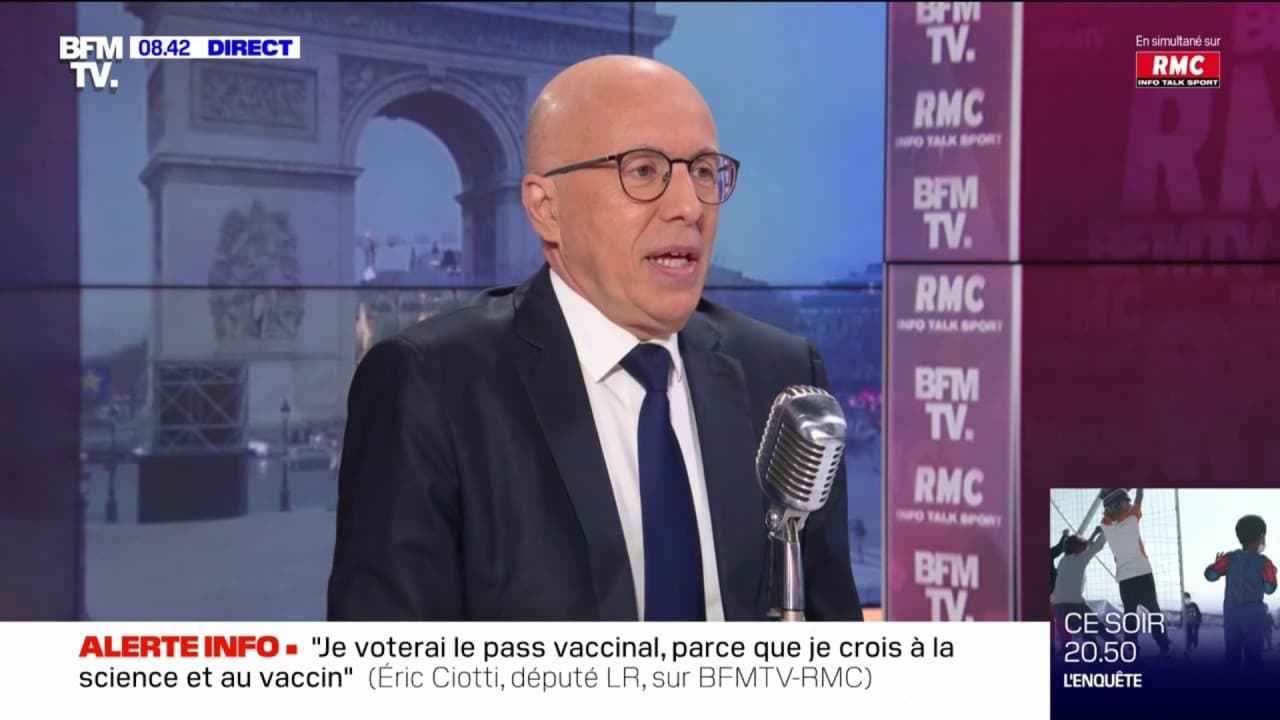 Eric Ciotti maintient qu'en cas d'un second tour MacronZemmour, il