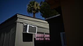 Une climatisation dans un mobile home à Phoenix en juillet 2023