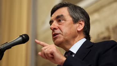 François Fillon le 6 mars lors d'un meeting à Bordeaux.