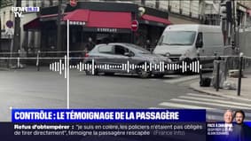 Refus d'obtempérer à Paris: le témoignage de la passagère arrière de la voiture