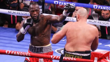Deontay Wilder face à Tyson Fury, à Las Vegas le 9 octobre 2021