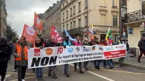 La manifestation contre la réforme des retraites, le 28 mars 2023, à Rouen