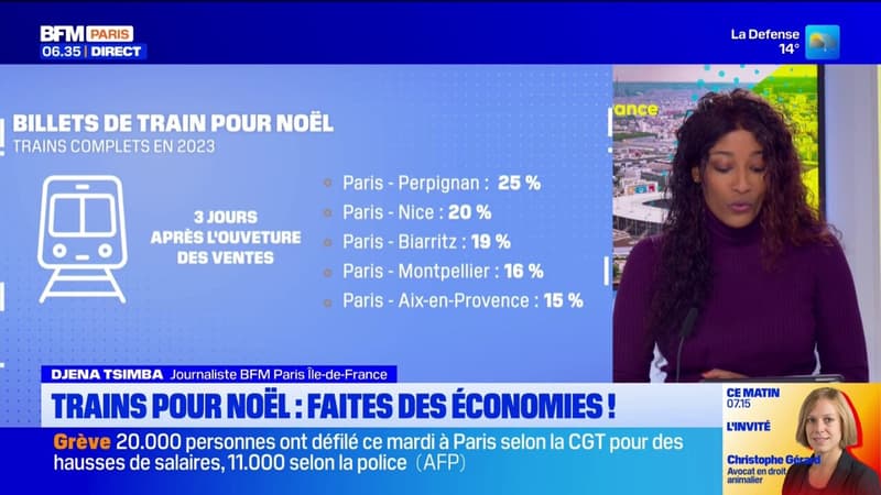 La vente des billets de train pour Noël a débuté ce mercredi matin