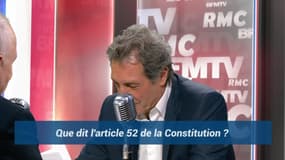 Asselineau, "le champion du monde de la Constitution", en difficulté face à Bourdin