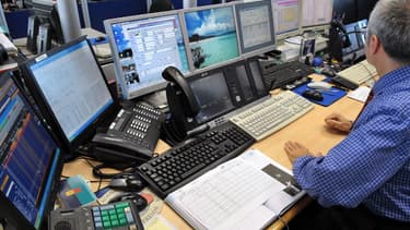 AFT Front office, à Bercy, lors d'une émission de dette