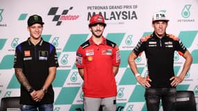 Fabio Quartararo, Francesco Bagnaia et Aleix Espargaro