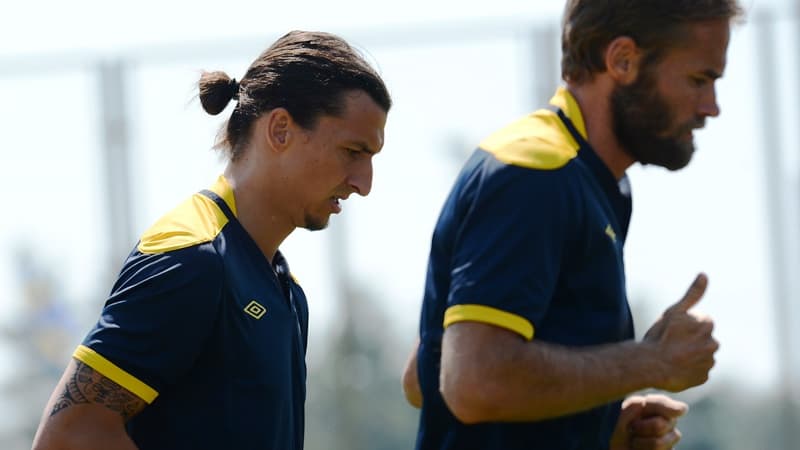 Zlatan Ibrahimovic et Olof Mellberg