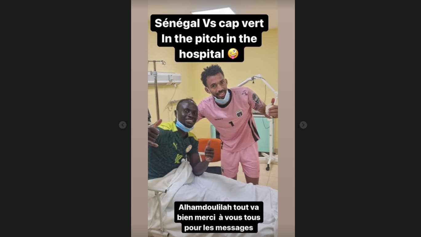 Mané donne de ses nouvelles sur Instagram Mané donne de ses nouvelles sur Instagram