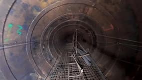 Une photo de ce qui est présenté comme un tunnel employé par le Hamas à Gaza. Une photo partagée par l'armée israélienne le 17 décembre 2023.