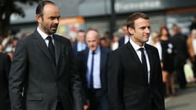 Edouard Philippe et Emmanuel Macron le 26 juillet 2017. - 