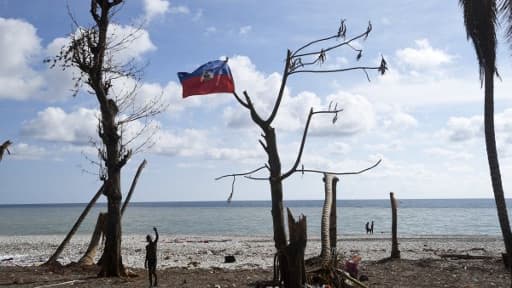 Le drapeau haïtien - Image d'illustration