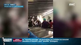 Roma-CSKA: les images impressionnantes de l'écroulement d'un escalator