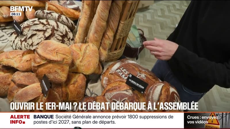 L'assemblée nationale va débattre d'une loi permettant à certains commerce de travailler le 1er mai