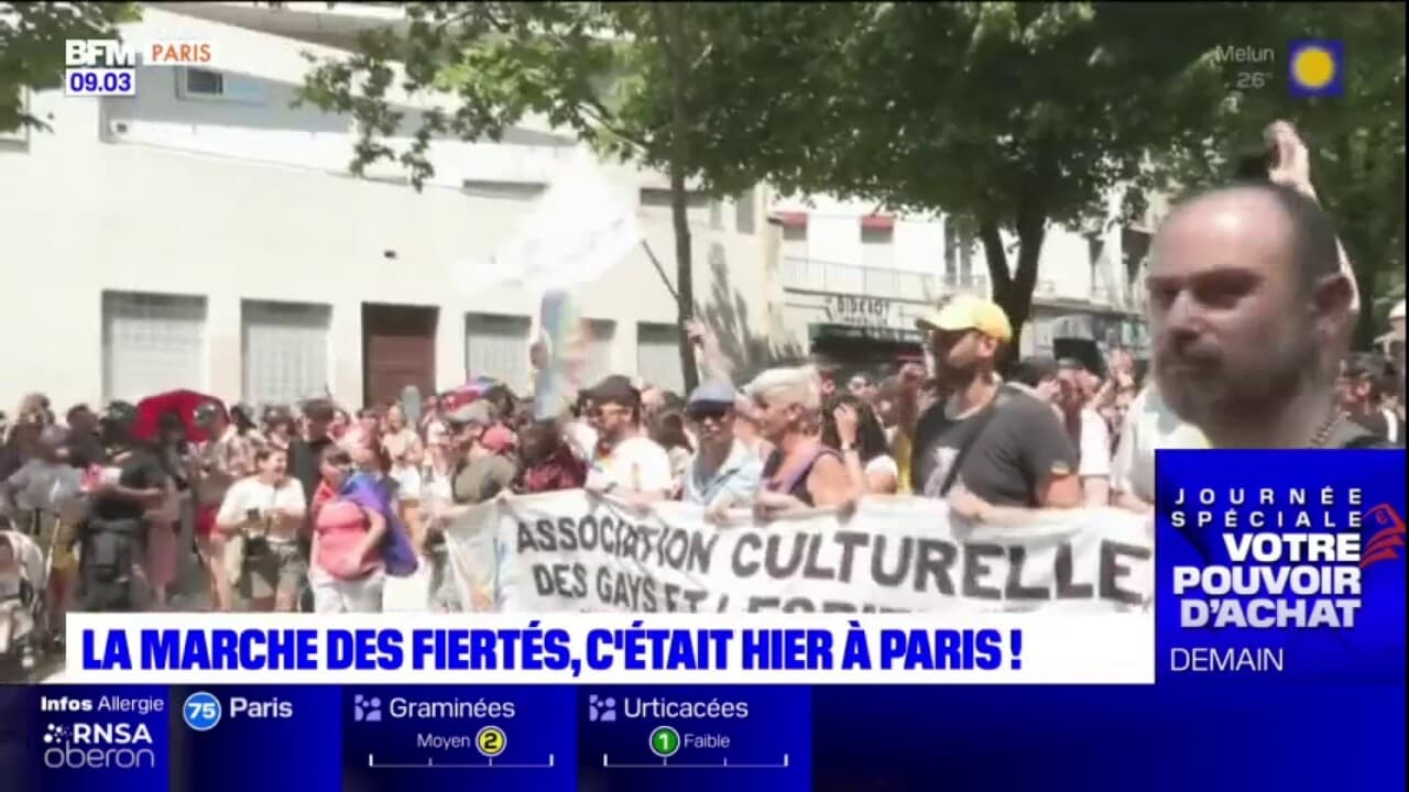 Paris Plusieurs Milliers De Personnes Dans Les Rues Pour La Marche Des Fiertés 9897