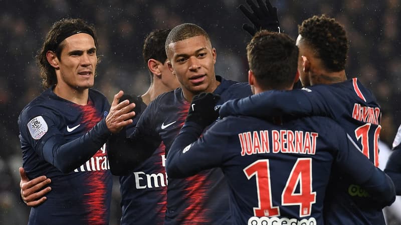 Cavani et ses partenaires du PSG