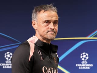 Luis Enrique en conférence de presse avant PSG-PSV, le 21 octobre 2024.