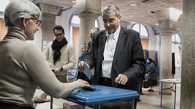 Jean-Jack Queyranne, lors du premier tour des élections régionales 2015. 