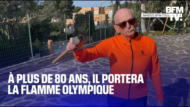 Un octogénaire se prépare à porter la flamme olympique dans le Var