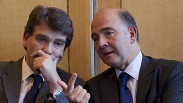 Les spéculations sur un prochain remaniement ministériel se multiplient en France avec Bercy en plat de résistance, le grand écart idéologique du tandem Pierre Moscovici-Arnaud Montebourg ayant atteint ses limites, selon certains proches du pouvoir. /Phot