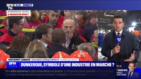 Emmanuel Macron à Dunkerque: près de 5000 emplois vont être créés dans la région