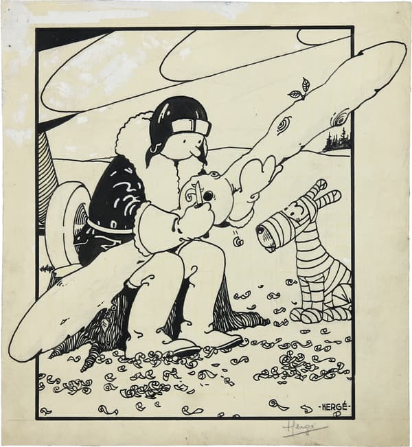 La première apparition de Tintin sur une couverture