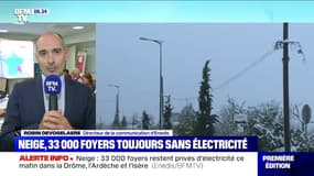 Neige: Enedis assure que "tout sera rétabli dans le courant de la journée"