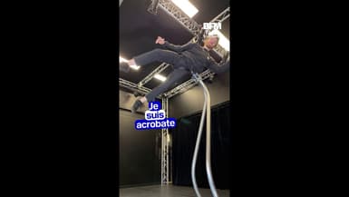 Bastien Dausse danse en apesanteur grâce à des machines