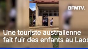 Cette touriste australienne effraie des enfants dans une école au Laos 