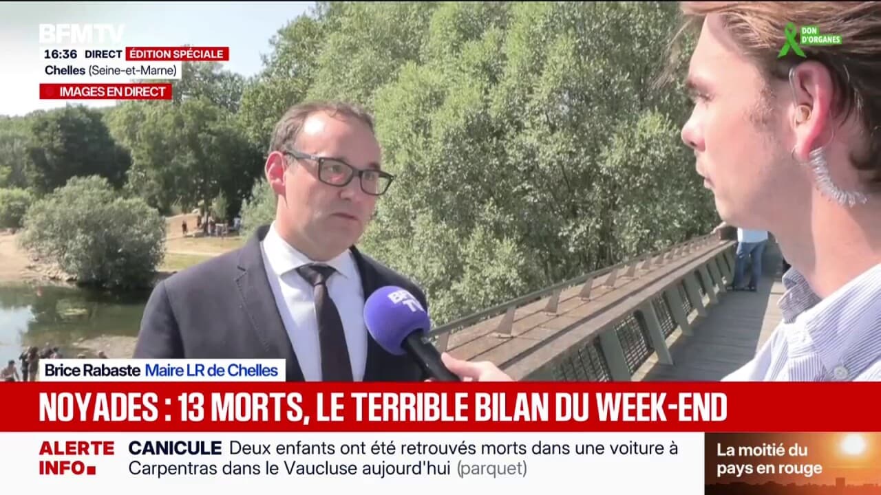 Canicule: la baignade est interdite à Chelles en Seine-et-Marne