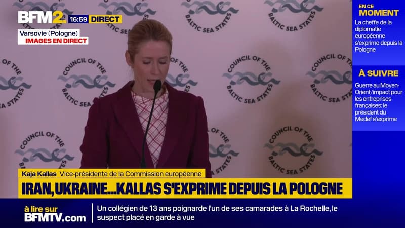 Il n'y a aucun signe que la guerre de la Russie ralentisse", alerte Kaja Kallas, vice-présidente de la Commission européenne