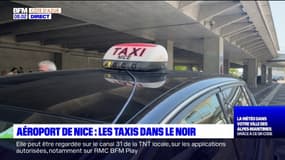 Aéroport de Nice: les taxis dans le noir