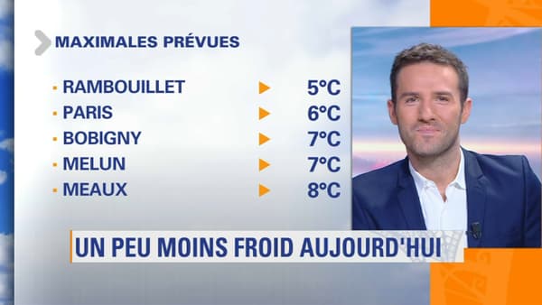 Les températures de ce jeudi après-midi en Ile-de-France Les températures de ce jeudi après-midi en Ile-de-France