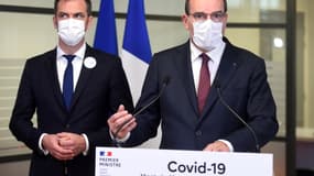 Jean Castex et Olivier Véran en déplacement à Mont-de-Marsan (Landes) jeudi 24 juin 2021