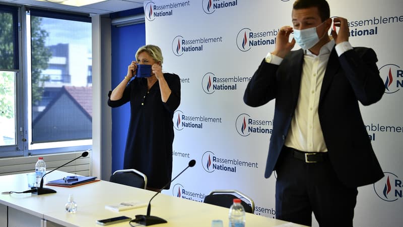 Jordan Bardella et Marine Le Pen.