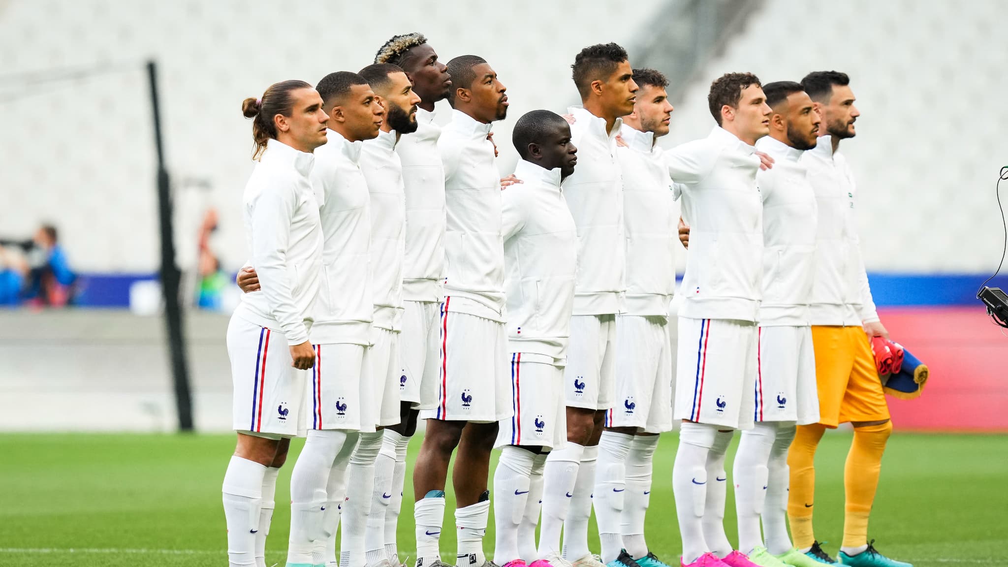 Les onze titulaires lors de France-Bulgarie Les onze titulaires lors de France-Bulgarie