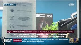 Karine a rouvert son salon de coiffure à 00h01: "C'est plein pour les 10 prochains jours"