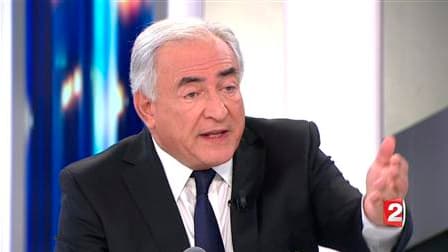 Dominique Strauss-Kahn, dimanche soir sur France 2.