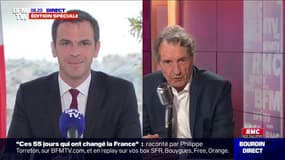 Olivier Véran répond aux questions de Jean-Jacques Bourdin sur RMC et BFMTV
