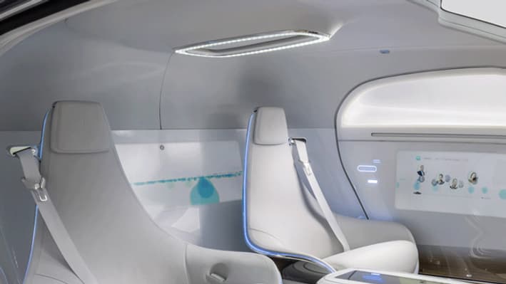 L'intérieur de la F015