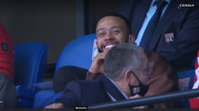 Memphis Depay en tribune